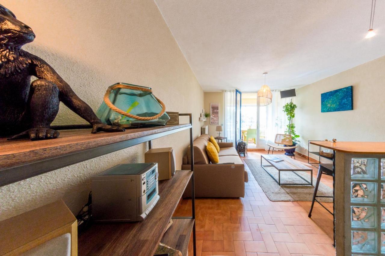 Retromirabeau "Cote Mer" - 29M2 - Lumineux - Terrasse Loggia - Vue Marina - Parking Securise - 2 A 3 Pers - Emplacement Top - Cheques Vacances Connect Грюїссан Екстер'єр фото