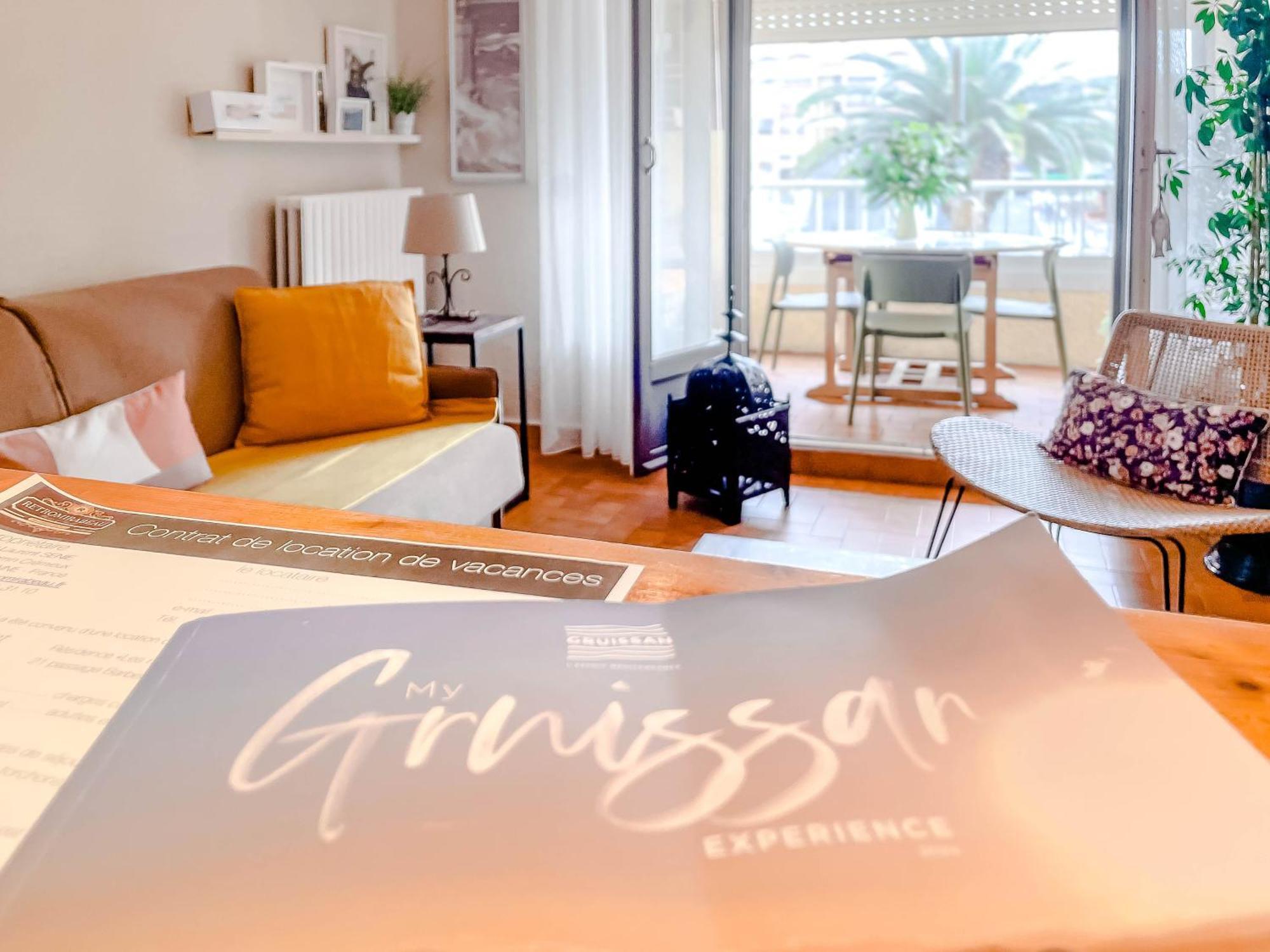 Retromirabeau "Cote Mer" - 29M2 - Lumineux - Terrasse Loggia - Vue Marina - Parking Securise - 2 A 3 Pers - Emplacement Top - Cheques Vacances Connect Грюїссан Екстер'єр фото